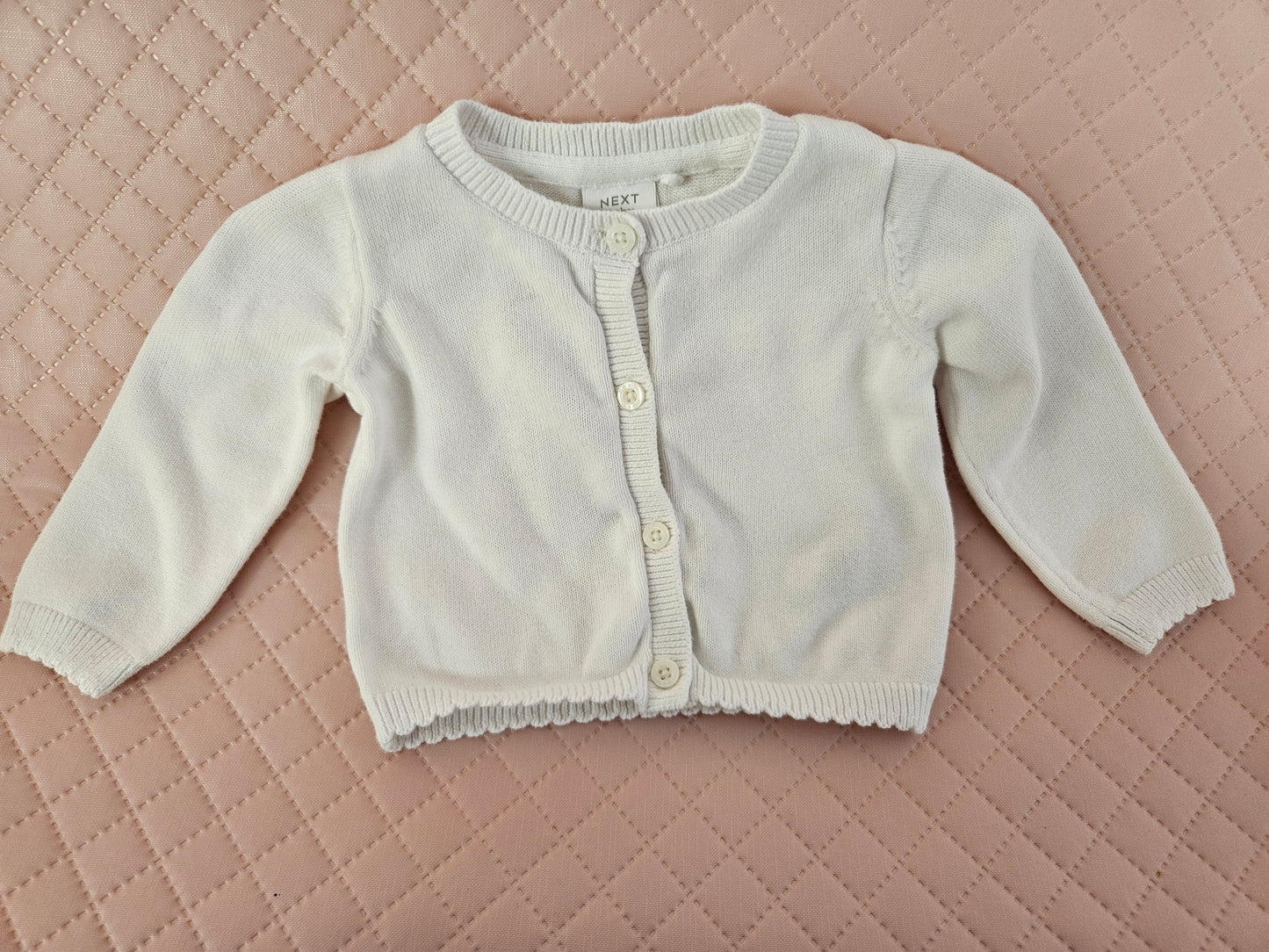 Girls 0-3 months White Cardigan