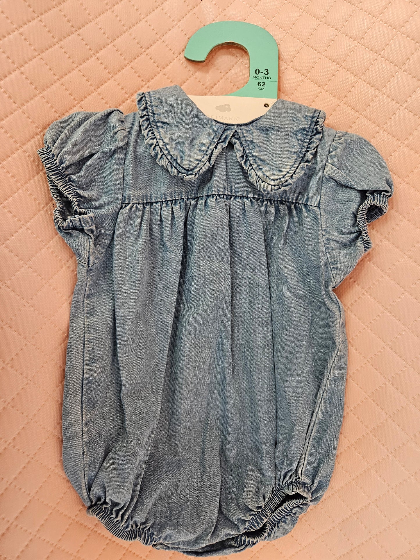 Girls 0-3 Months Denim Body Suit