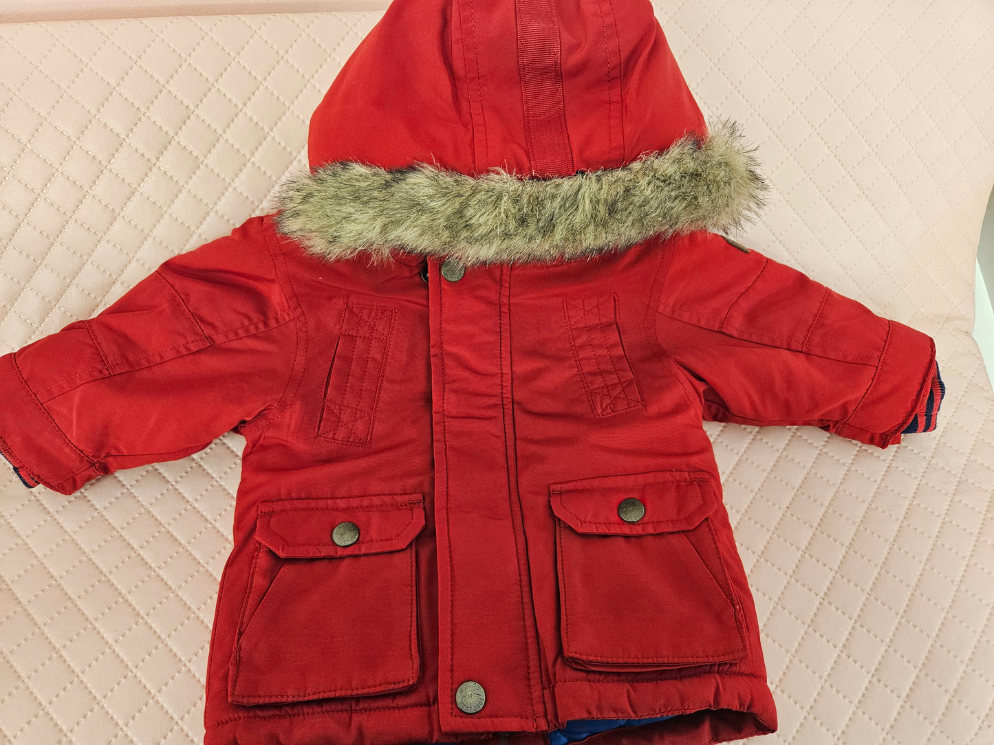 Boys 3-6 Months NEXT Red Winter Rain Jacket