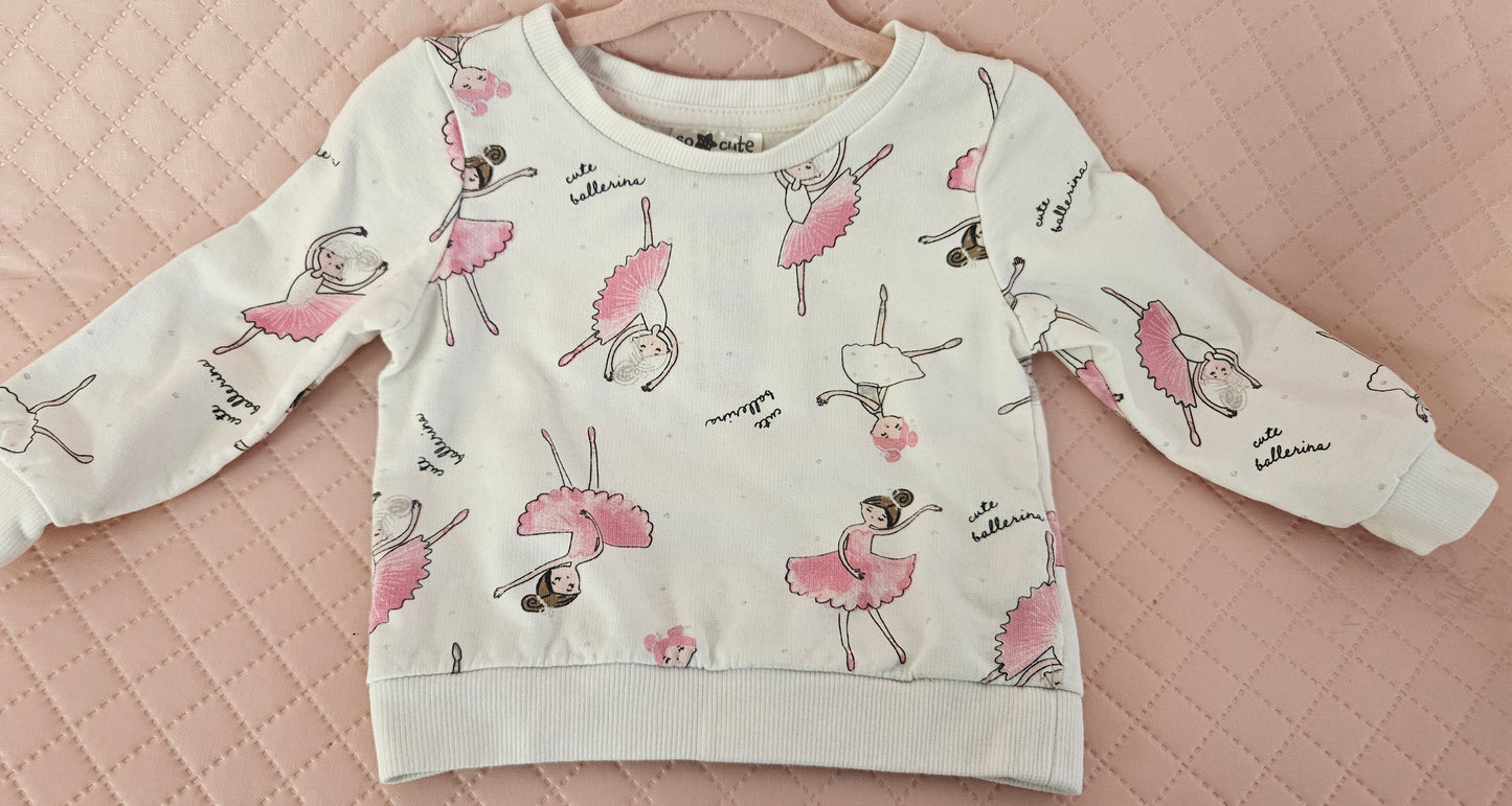 Girls 6-9 Months Ballerina Sweater