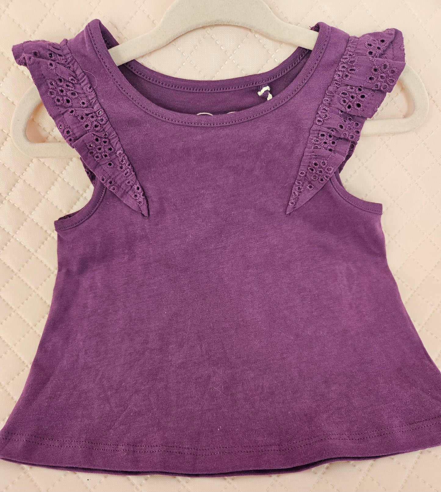 Girls 6-9 Months Purple Summer Top