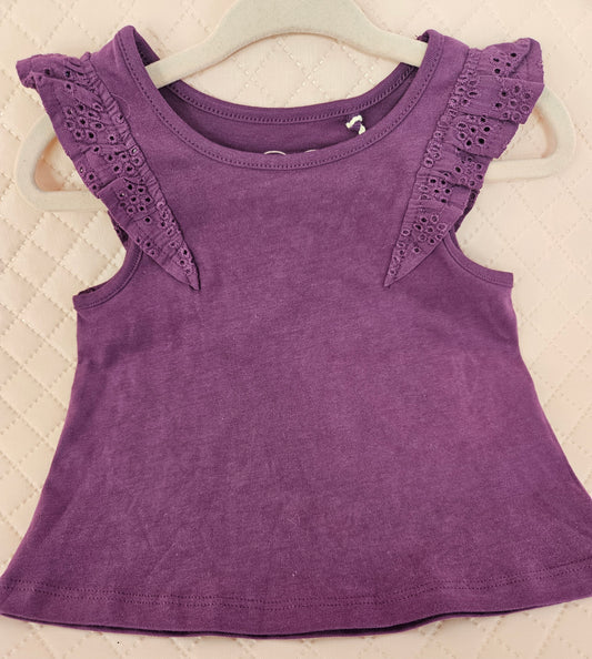 Girls 6-9 Months Purple Summer Top