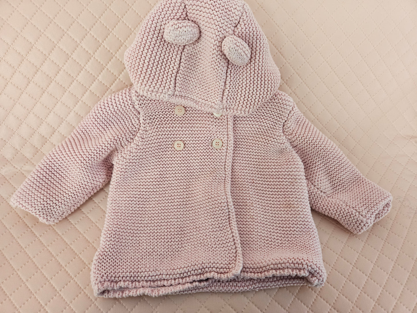 Girls 6-9 Months Pink Hooded Sweater