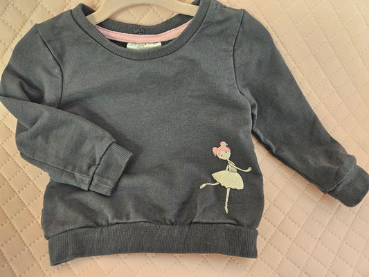 Girls 6-9 Months Ballerina Sweater Top