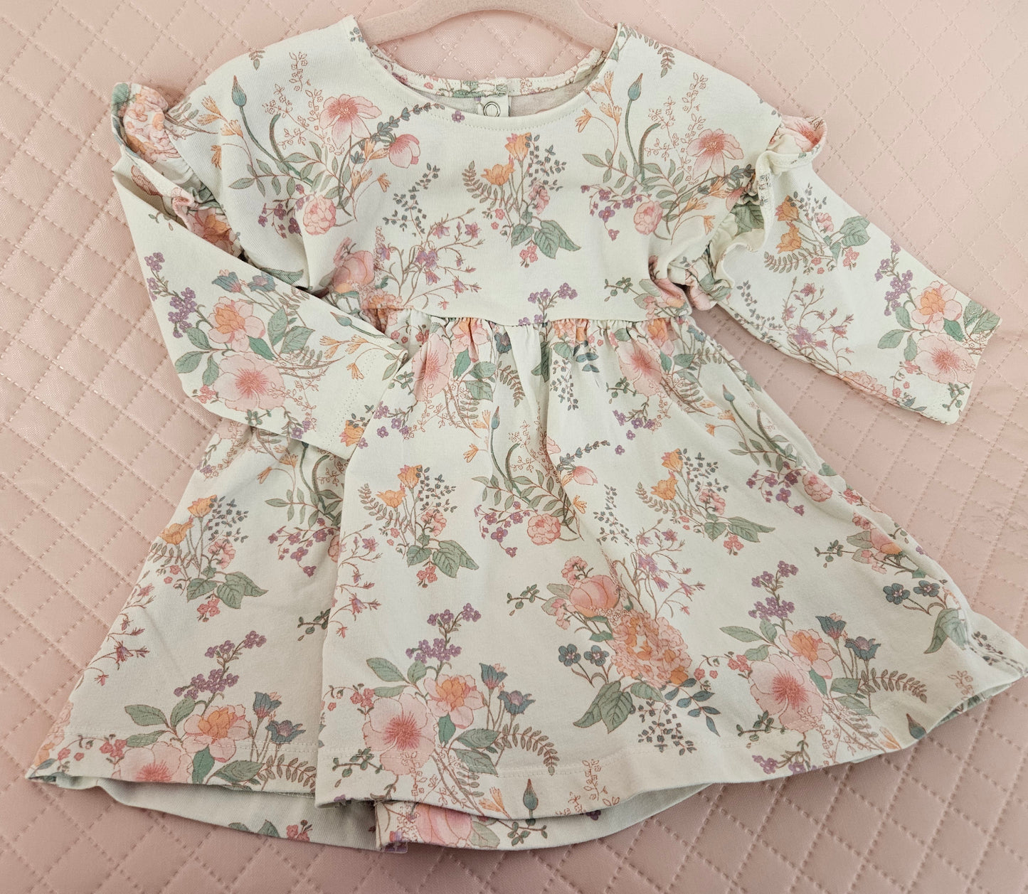 Girls 6-9 Months NEXT Floral Long Sleeve Dress