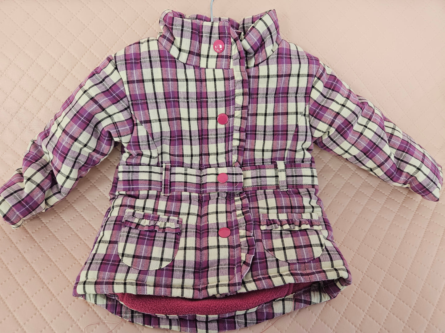 Girls 9-12 Months Chequered Jacket