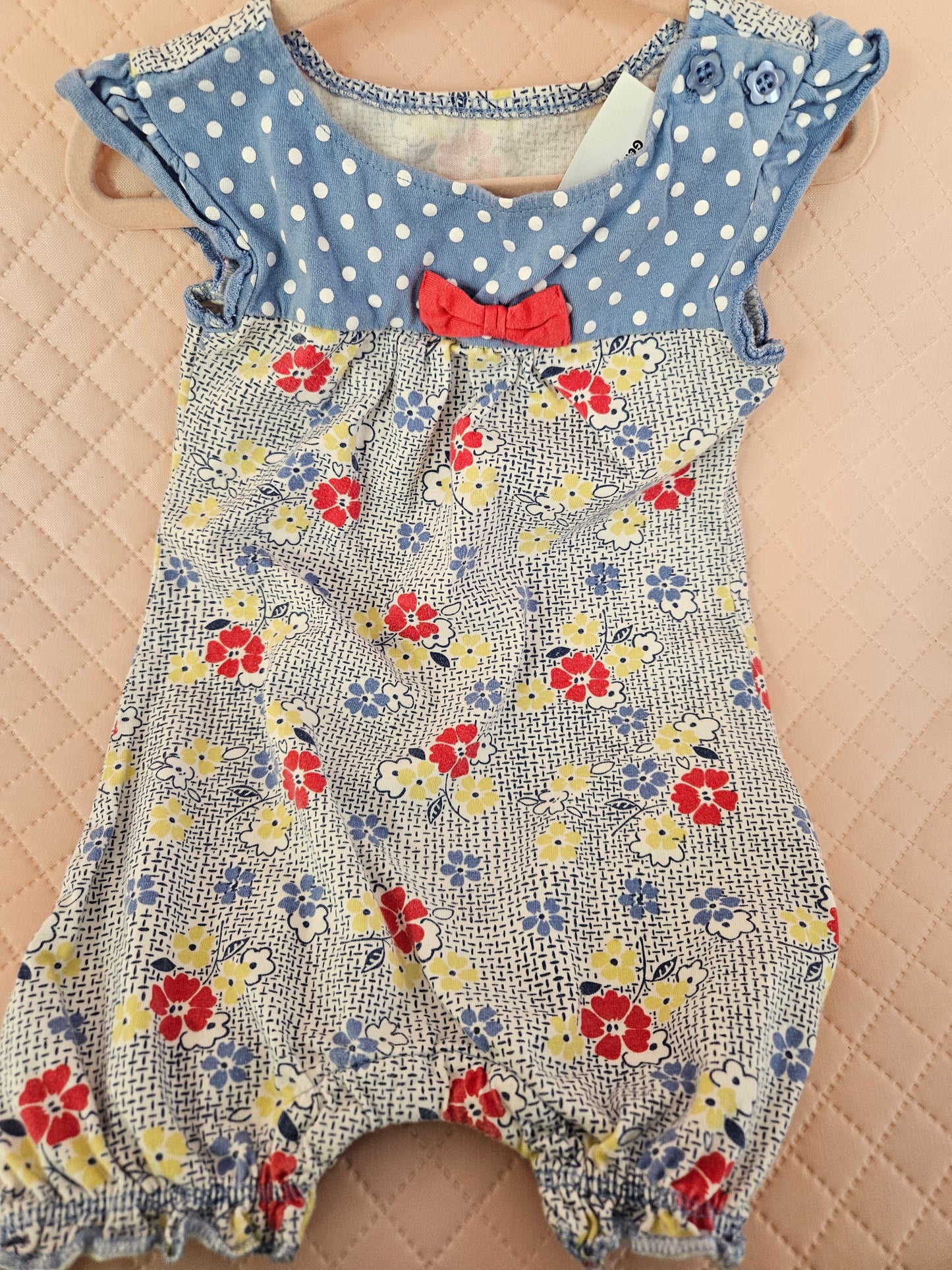 Girls 9-12 Months Summer Bodysuit