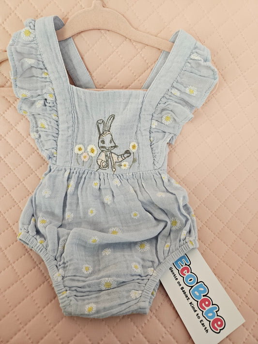 Girls 0-3 Months Flopsy Dungarees