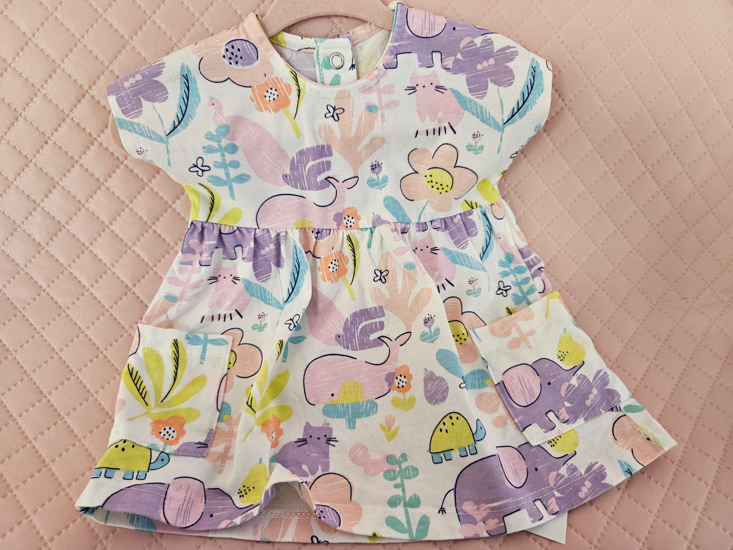 Girls 0-3 Months Floral Dress Preloved