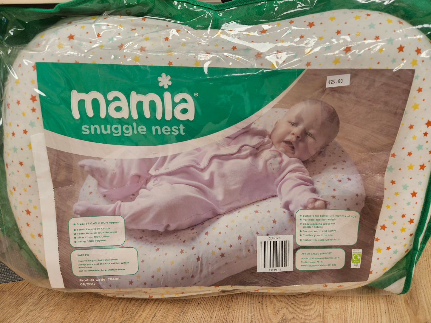 Mamia Snuggle Nest was €25, Online offer €19.99