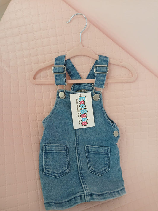 Girls Denim 3-6 Months Pre-Loved Dress