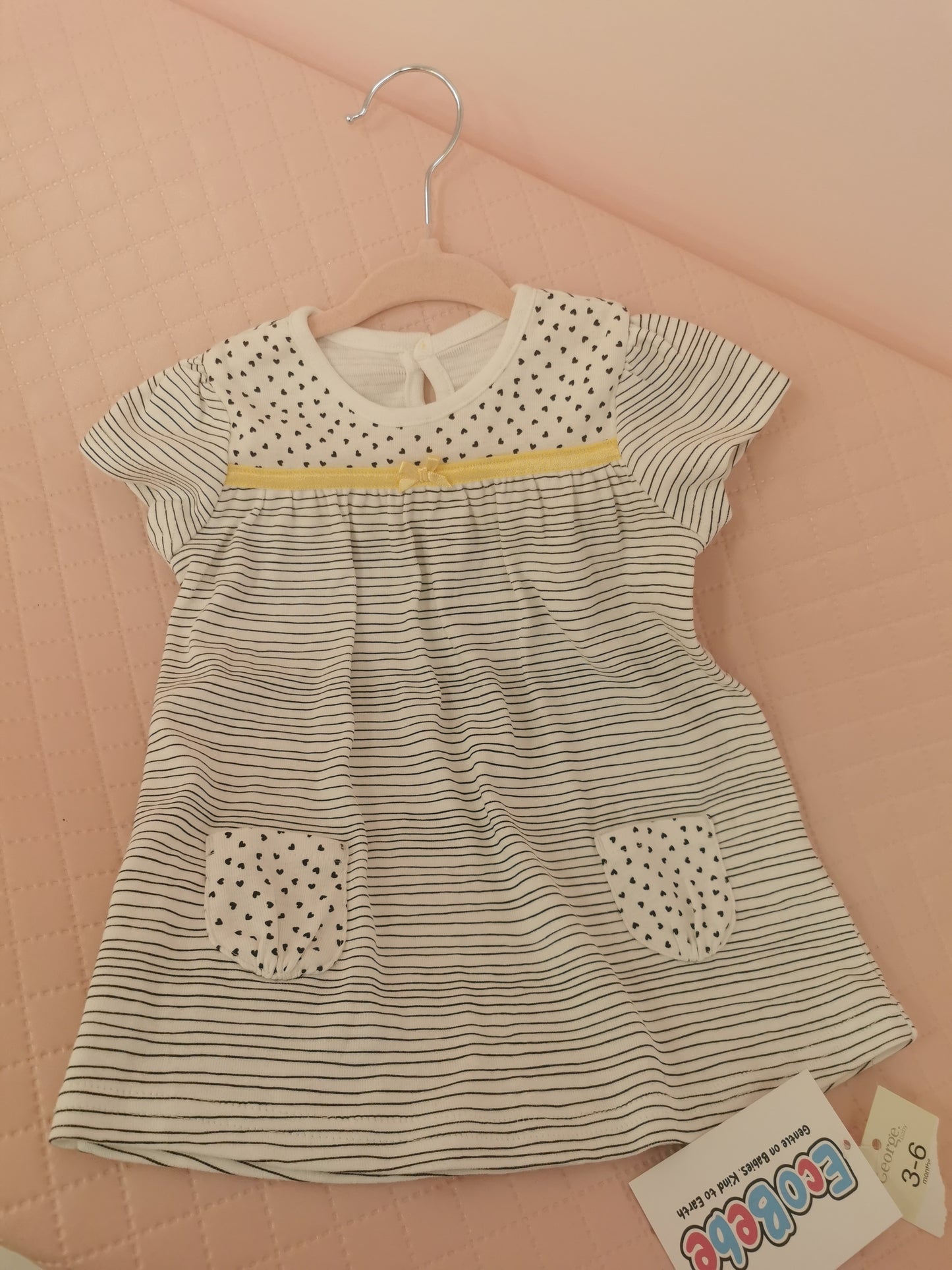 Girls 3-6 Months stripped dress