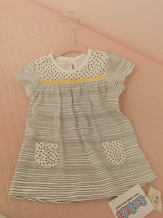 Girls 3-6 Months stripped dress