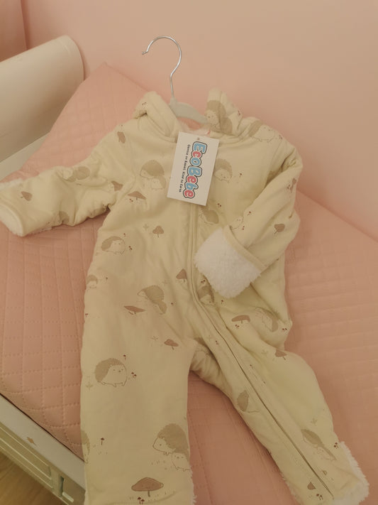 Neutral 0-3 Months Pramsuit