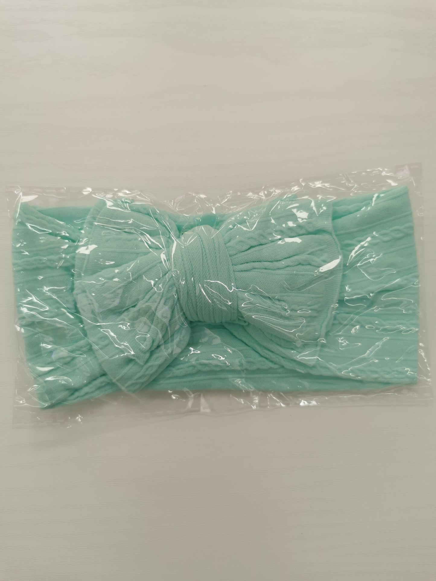 Girls Headbow Minty Green