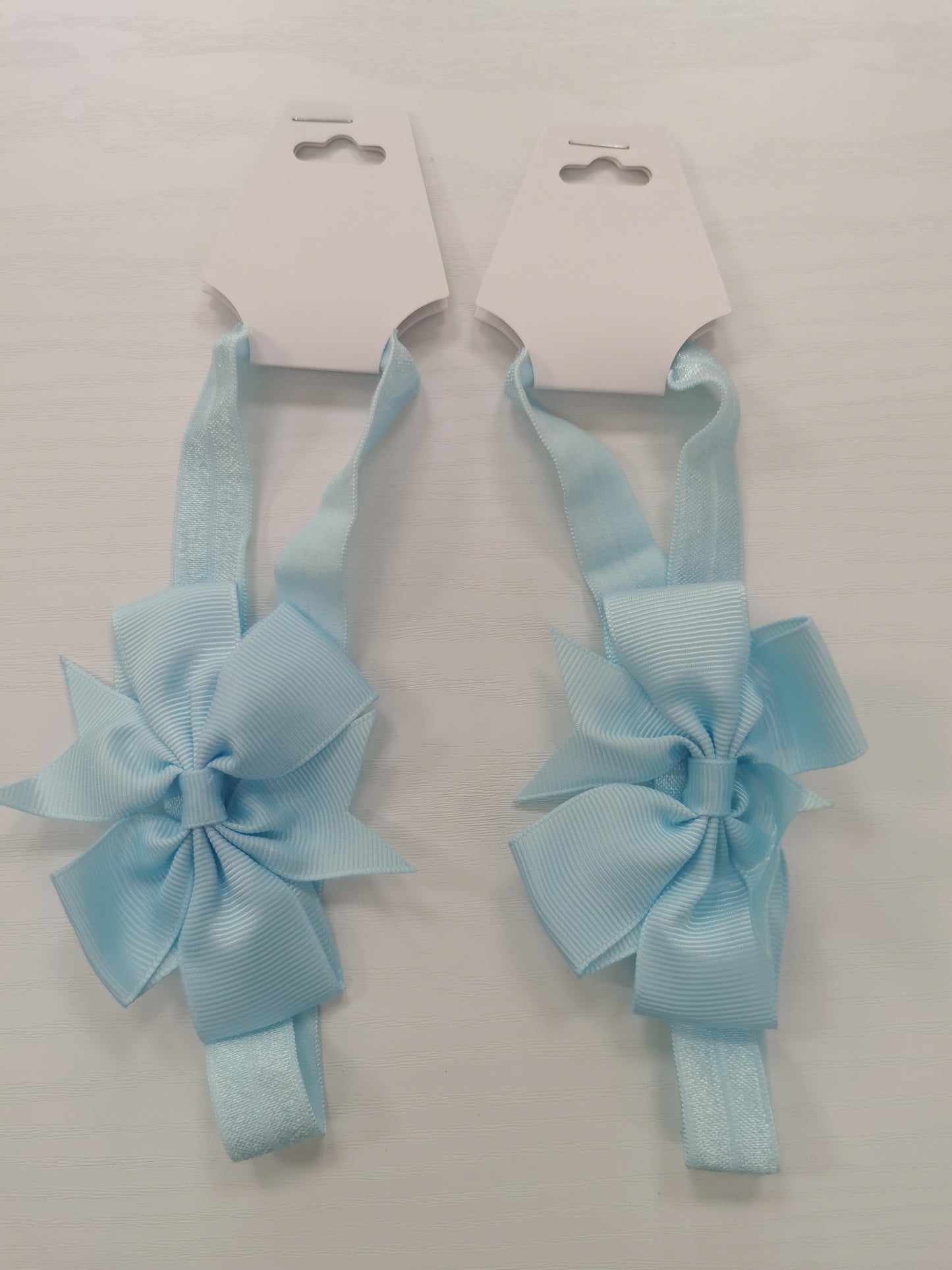 Girls single Hairband with bow Baby Blue