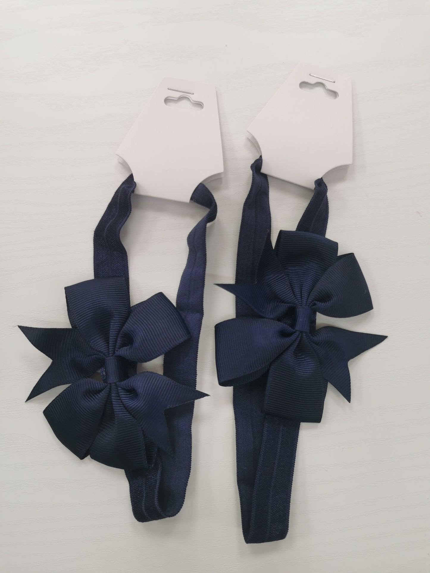 Girls single Hairband with Bow in Navy