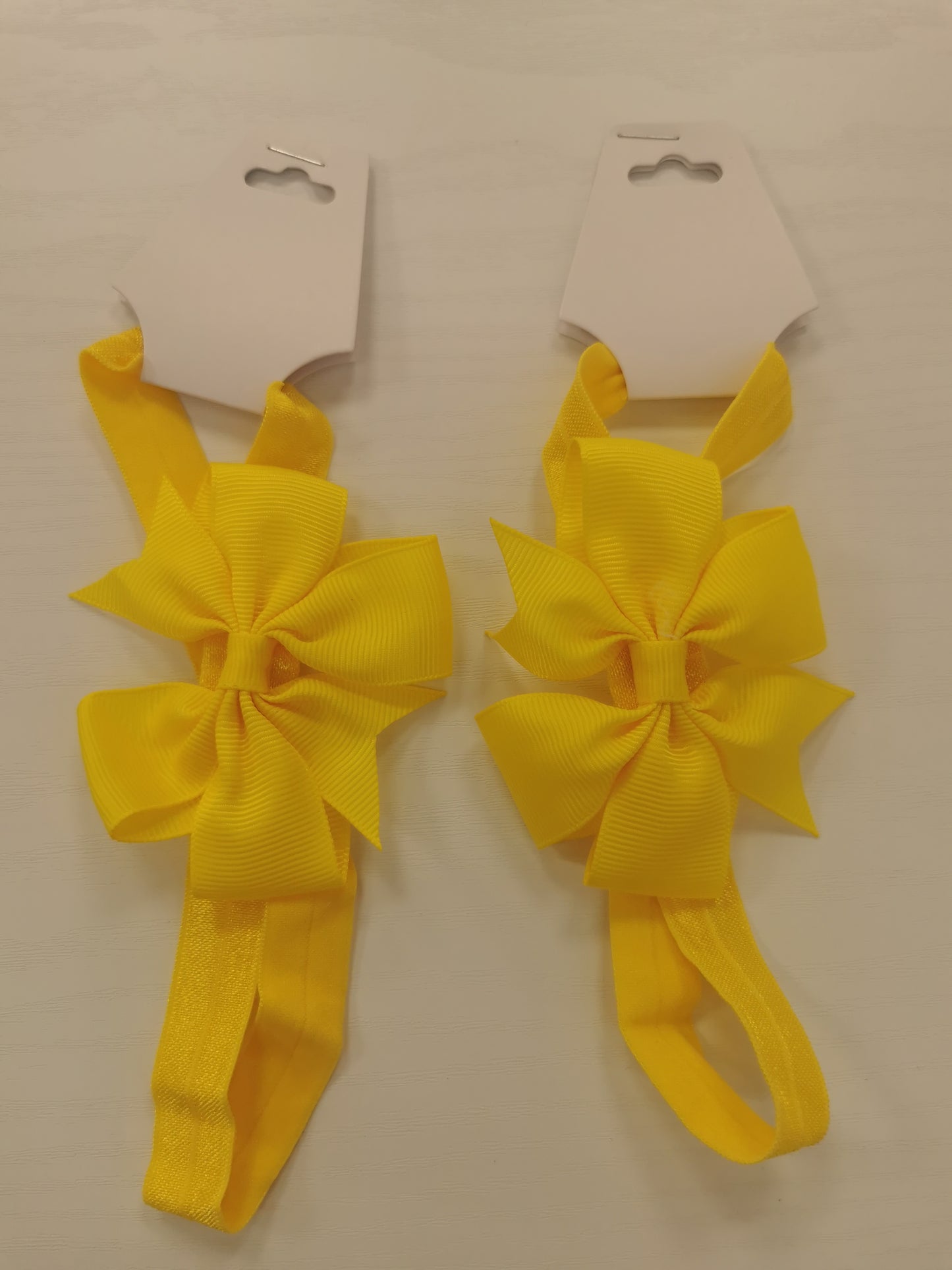 Girls single Hairband with Bow In Sunny Yellow