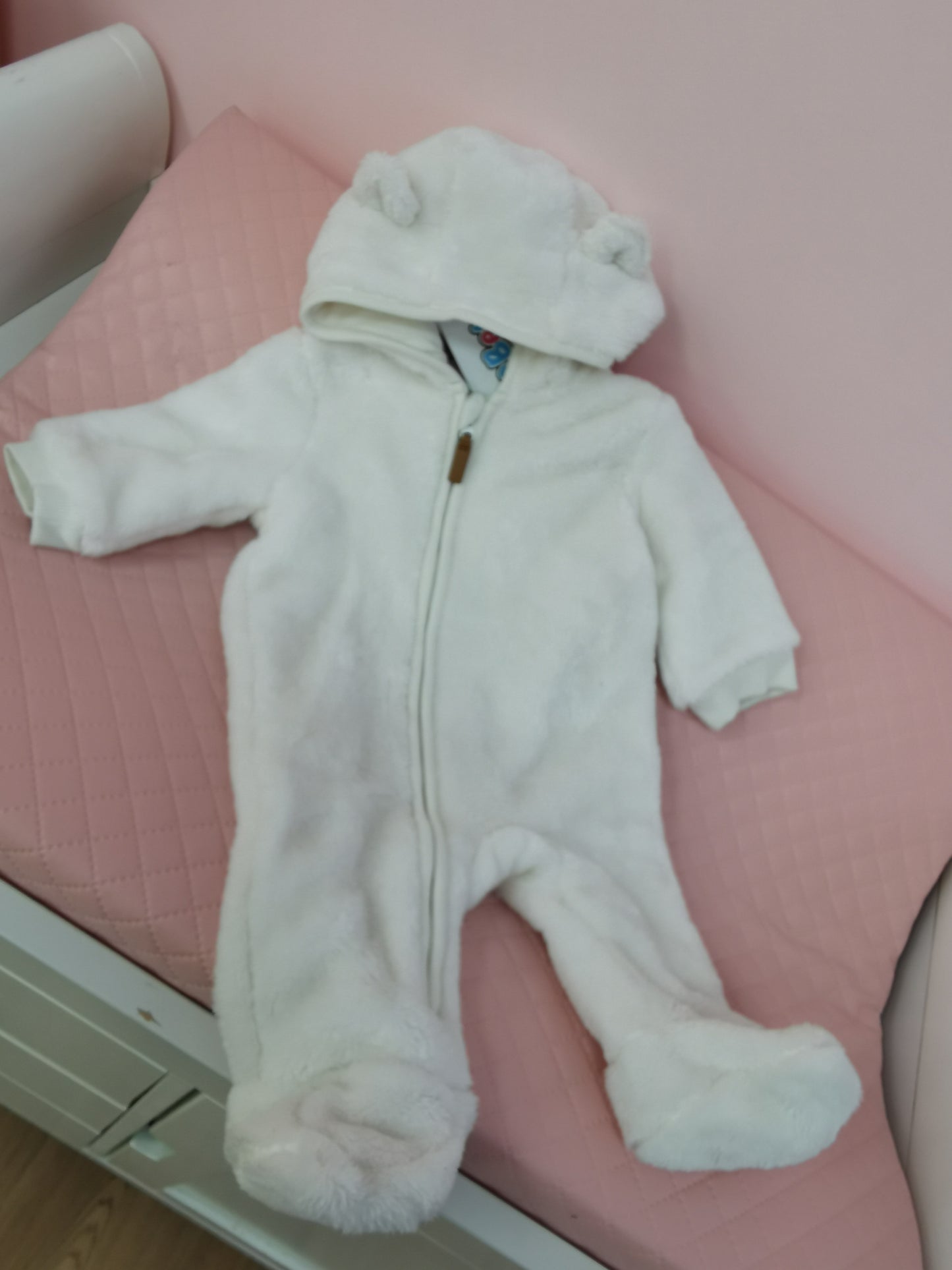 Neutral Pramsuit 0-3 Months