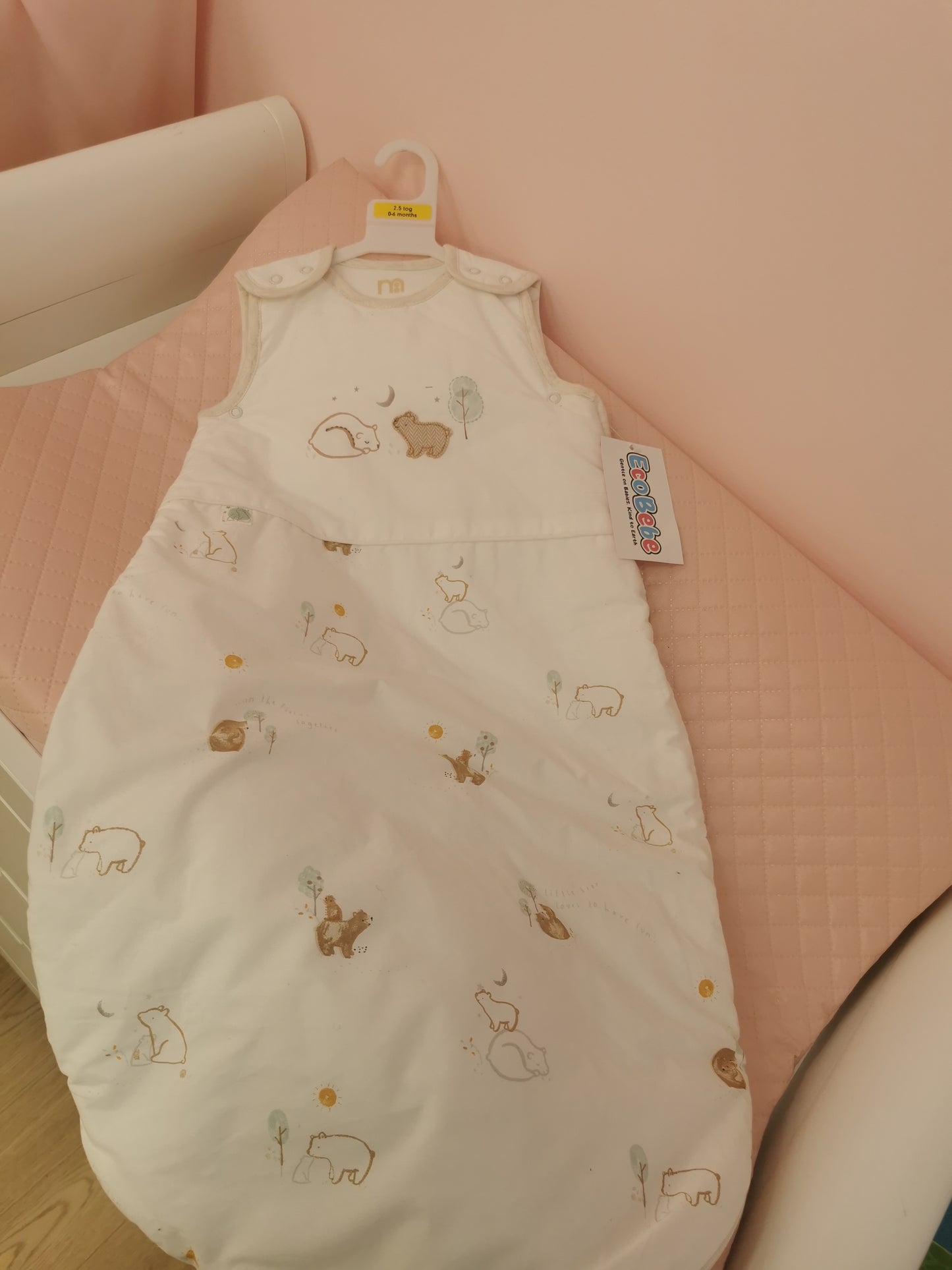 Mothercare sleeping bag 0 to 6 months 2.5 tog