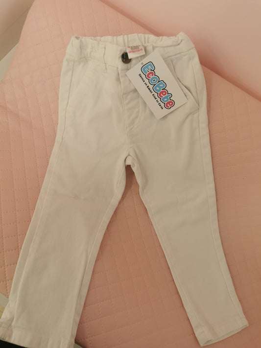 Boys 12-18 Pre-Loved Next White  Jeans