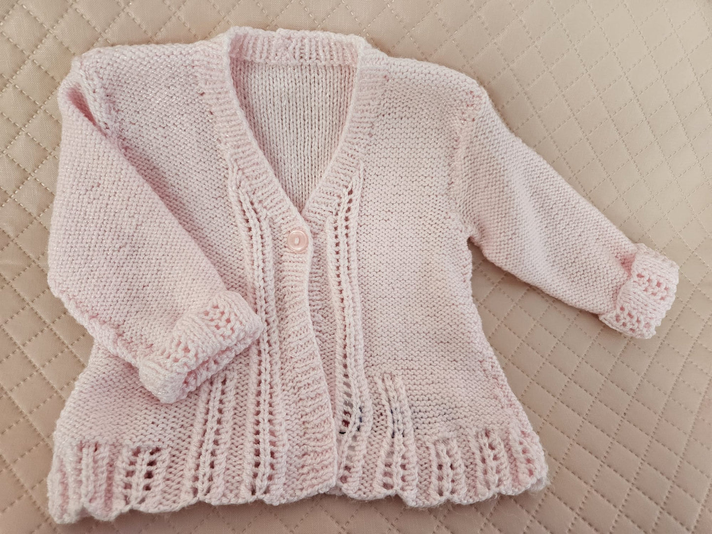 Handmade baby cardigan