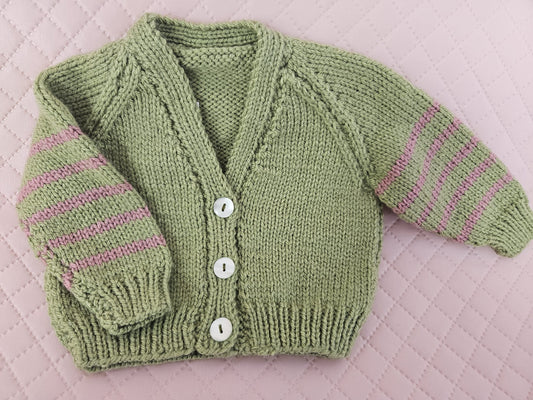 Handmade baby cardigan