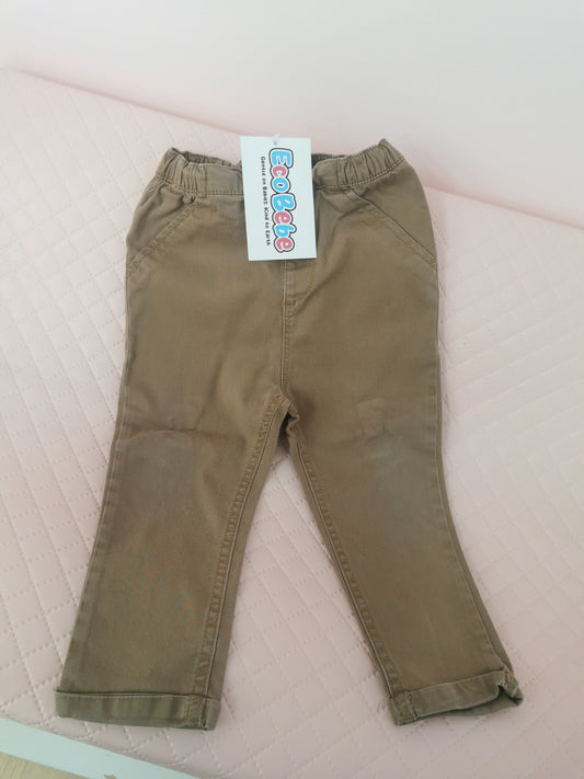 Boys 12-18 Pre-Loved Next Brown Trousers