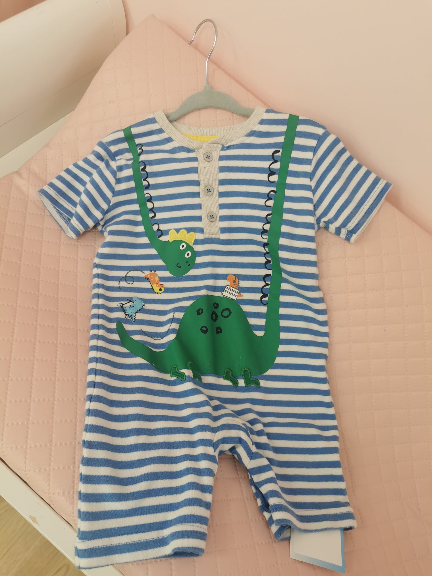 Bosy 12-18 Pre-Loved Dino Dungarees