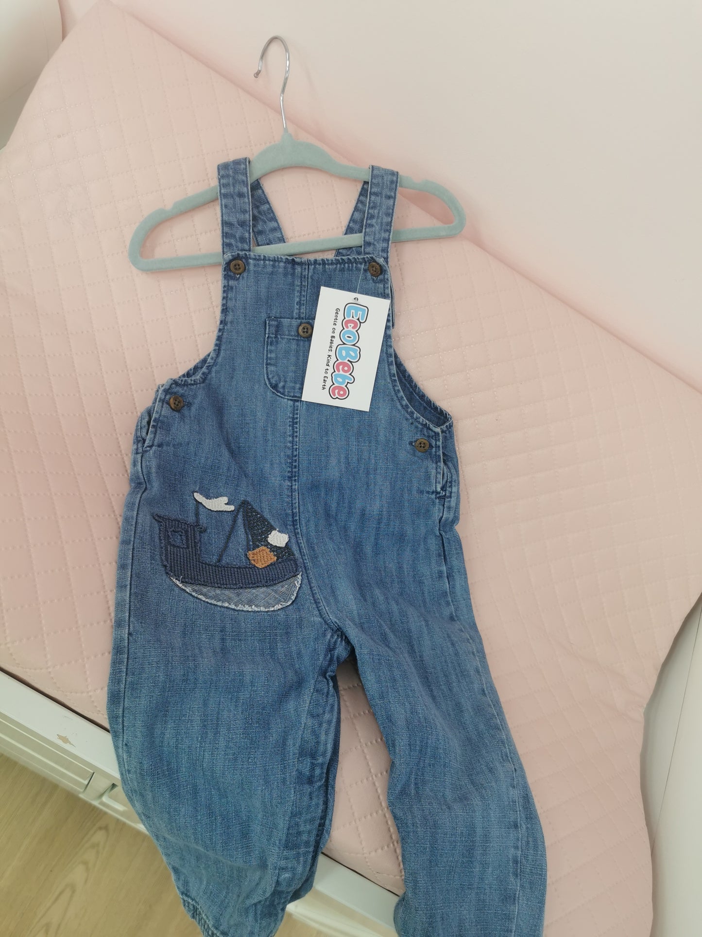 Boys 12-18 Pre-Loved Denim Dungarees