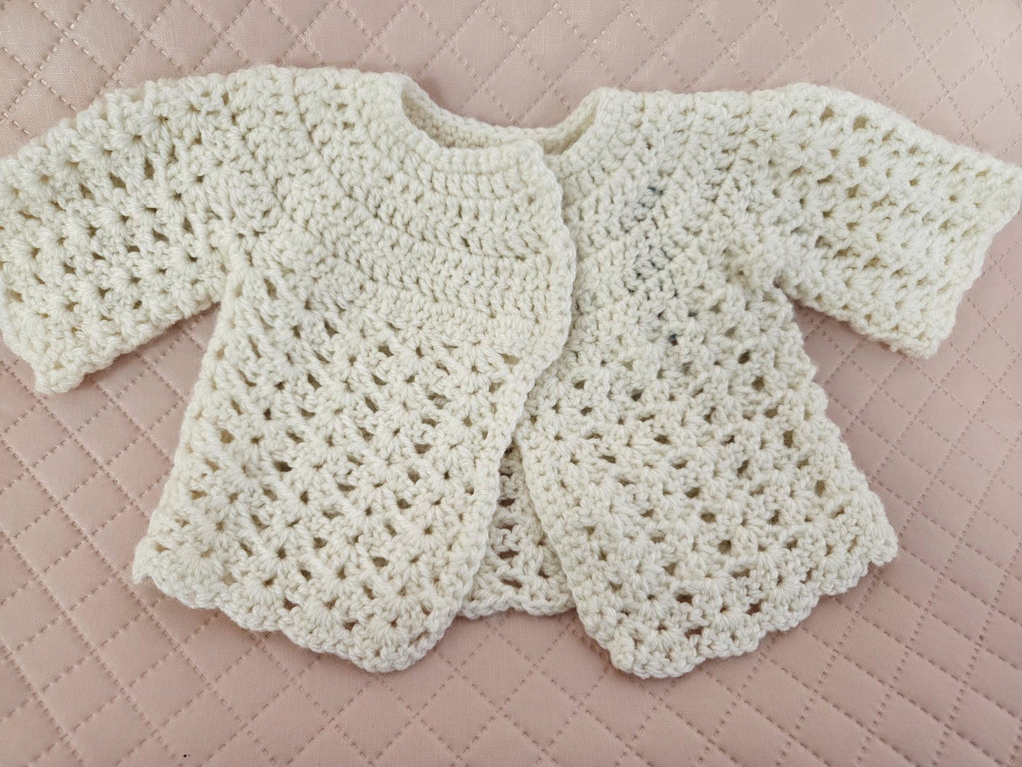 Handmade baby cardigan