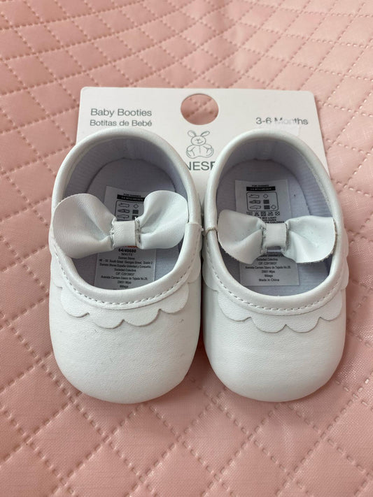 Girls 3-6 Months White Booties